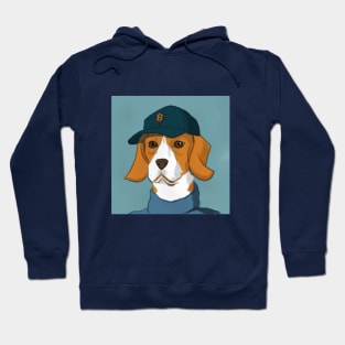 Bitcoin dog with a cap Hoodie